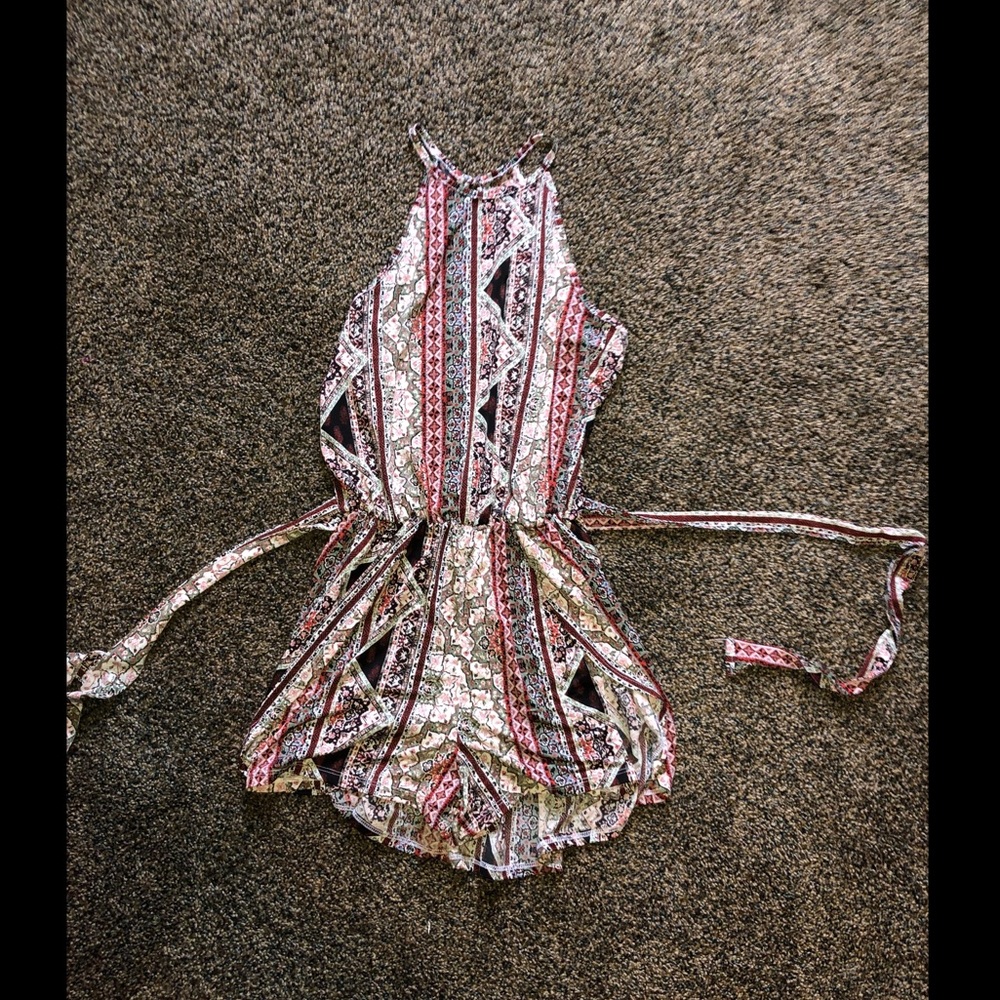 No Comment Patterned Romper